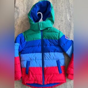 Gymboree multicolored Jacket with fleece lining.